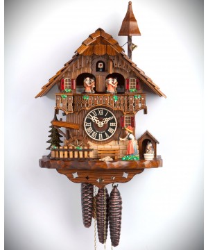 Horloge de coucou de forêt noire avec carillon