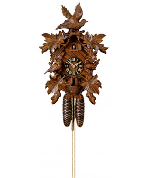 Pendule à coucou Hoenes (Forêt-Noire) en bois sculpté-Sangalli par Milan  1900