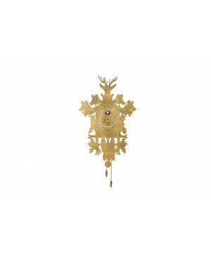Orologio a cucù foglia oro