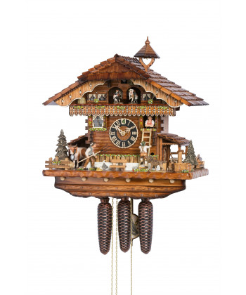 Schwarzwälder Kuckucksuhr mit Glockenspiel