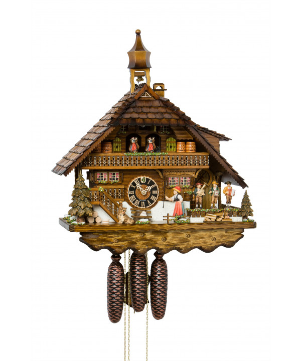 Schwarzwälder Kuckucksuhr mit Glockenspiel