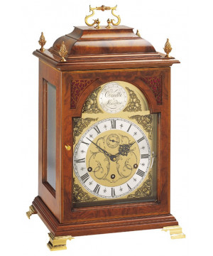 The Queen Anne - Grande orologio da tavolo meccanico in legno