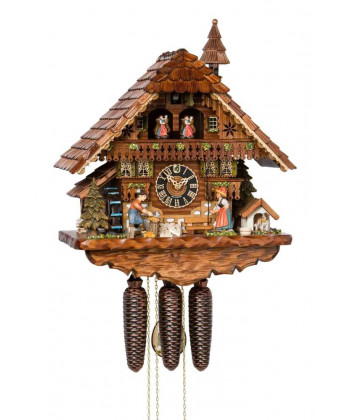 Horloge de coucou de forêt noire avec carillon